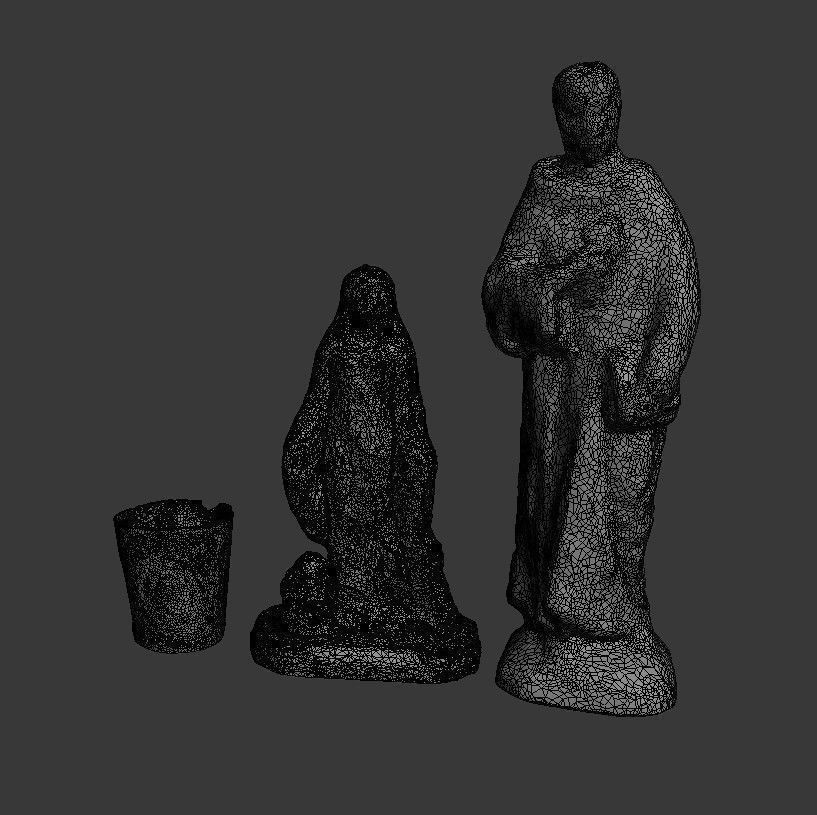 Religious Figurines Statuettes 3D model_16
