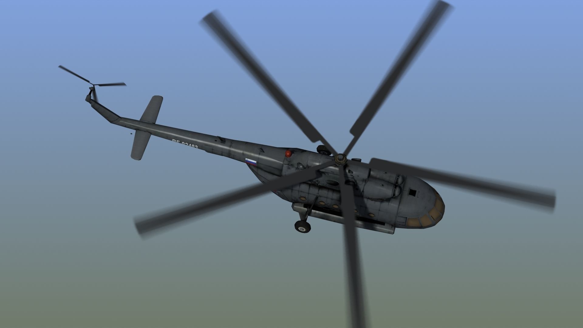Mi17 Hip Helicopter 3D model_7