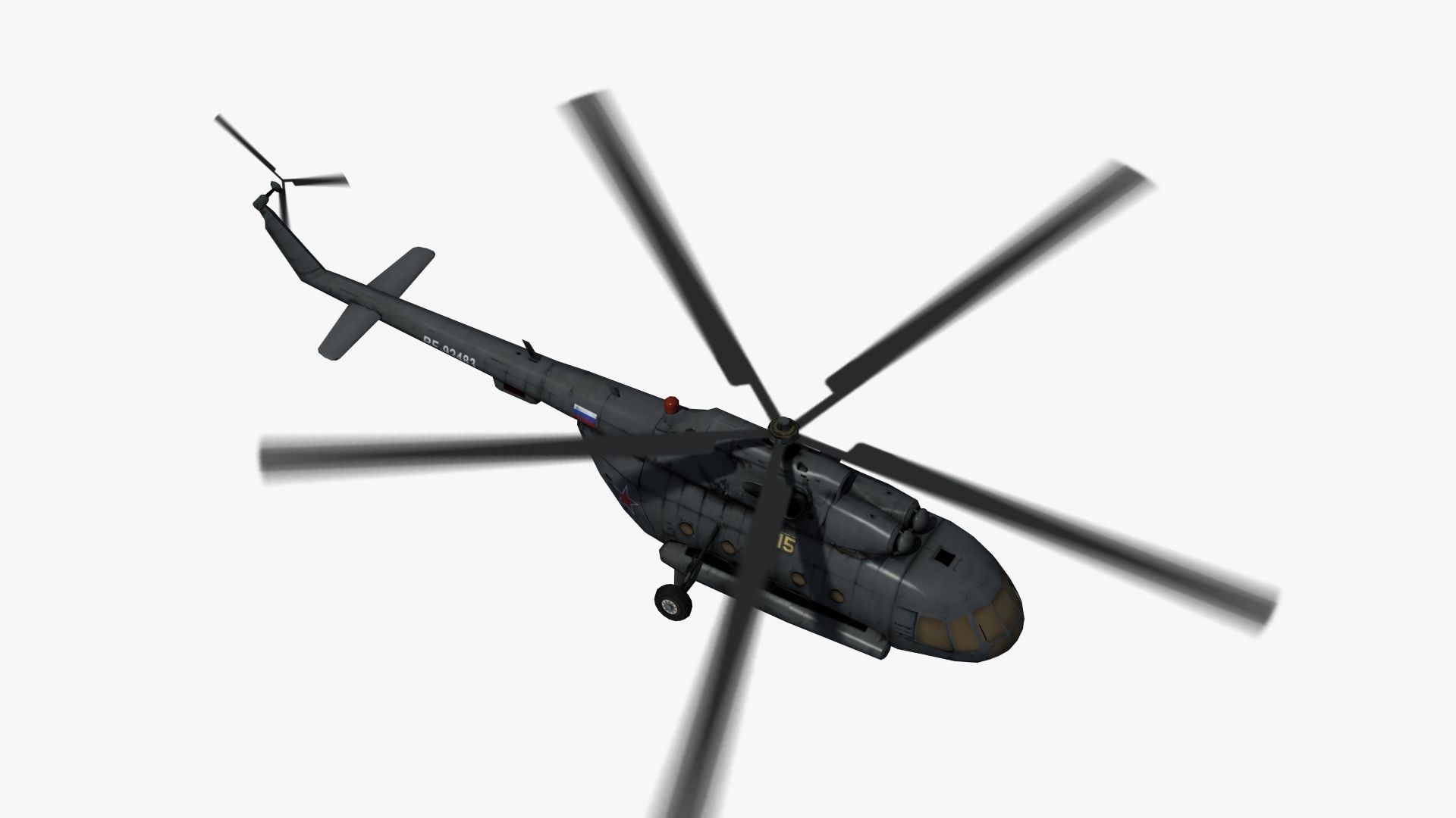 Mi17 Hip Helicopter 3D model_29