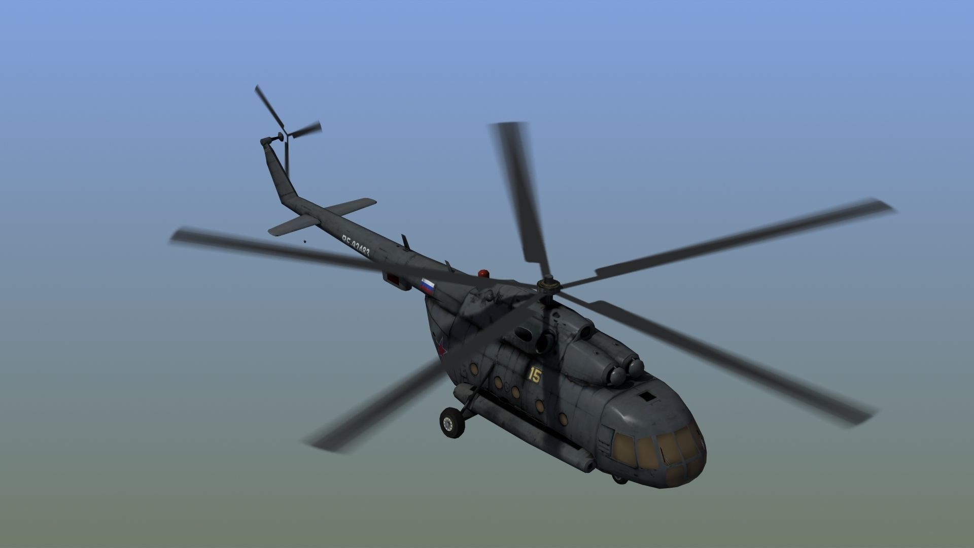 Mi17 Hip Helicopter 3D model_1
