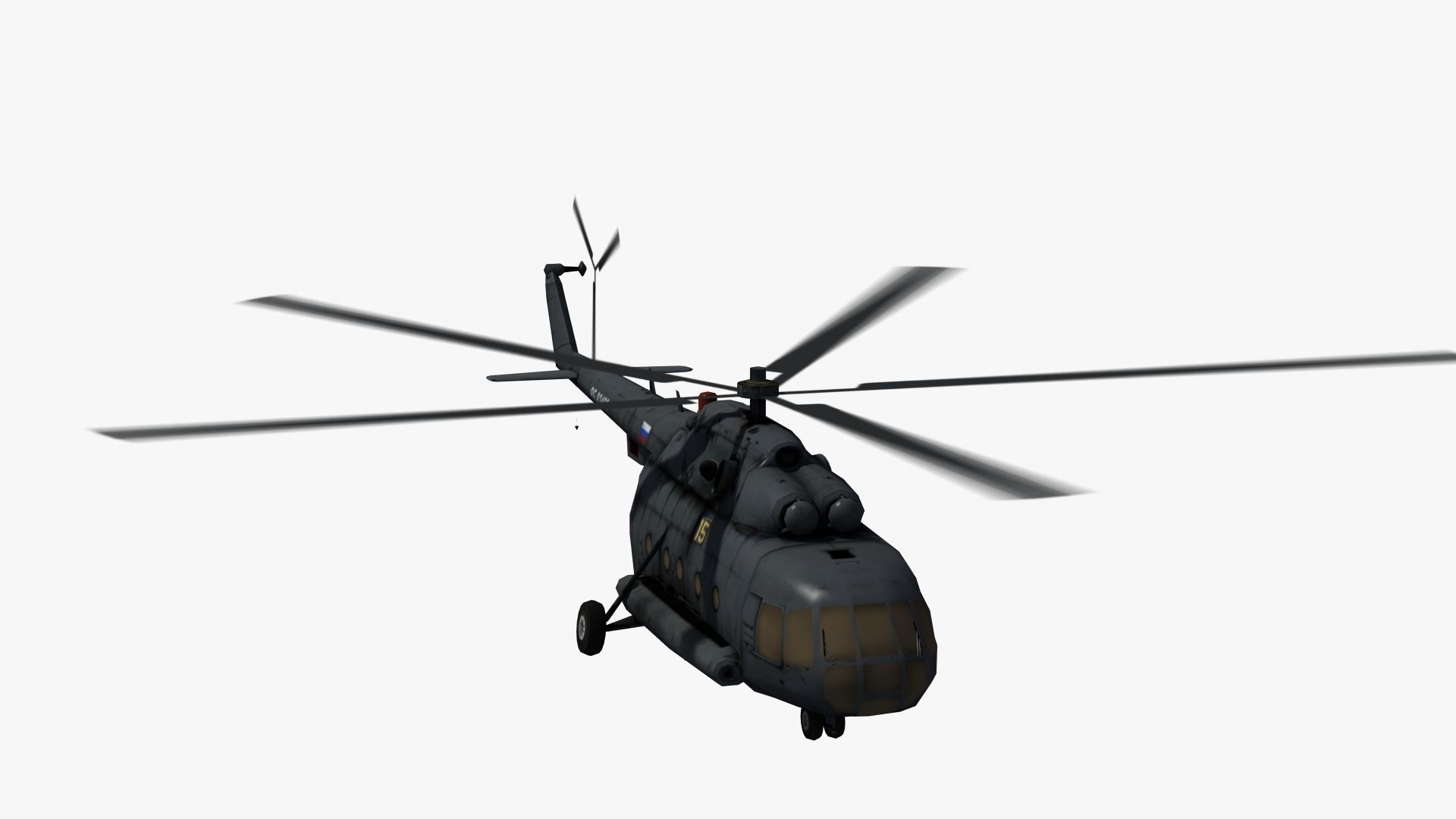 Mi17 Hip Helicopter 3D model_34