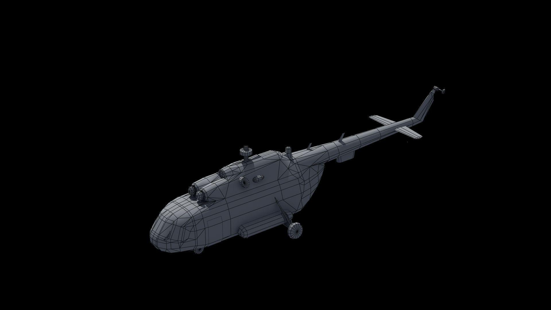 Mi17 Hip Helicopter 3D model_2