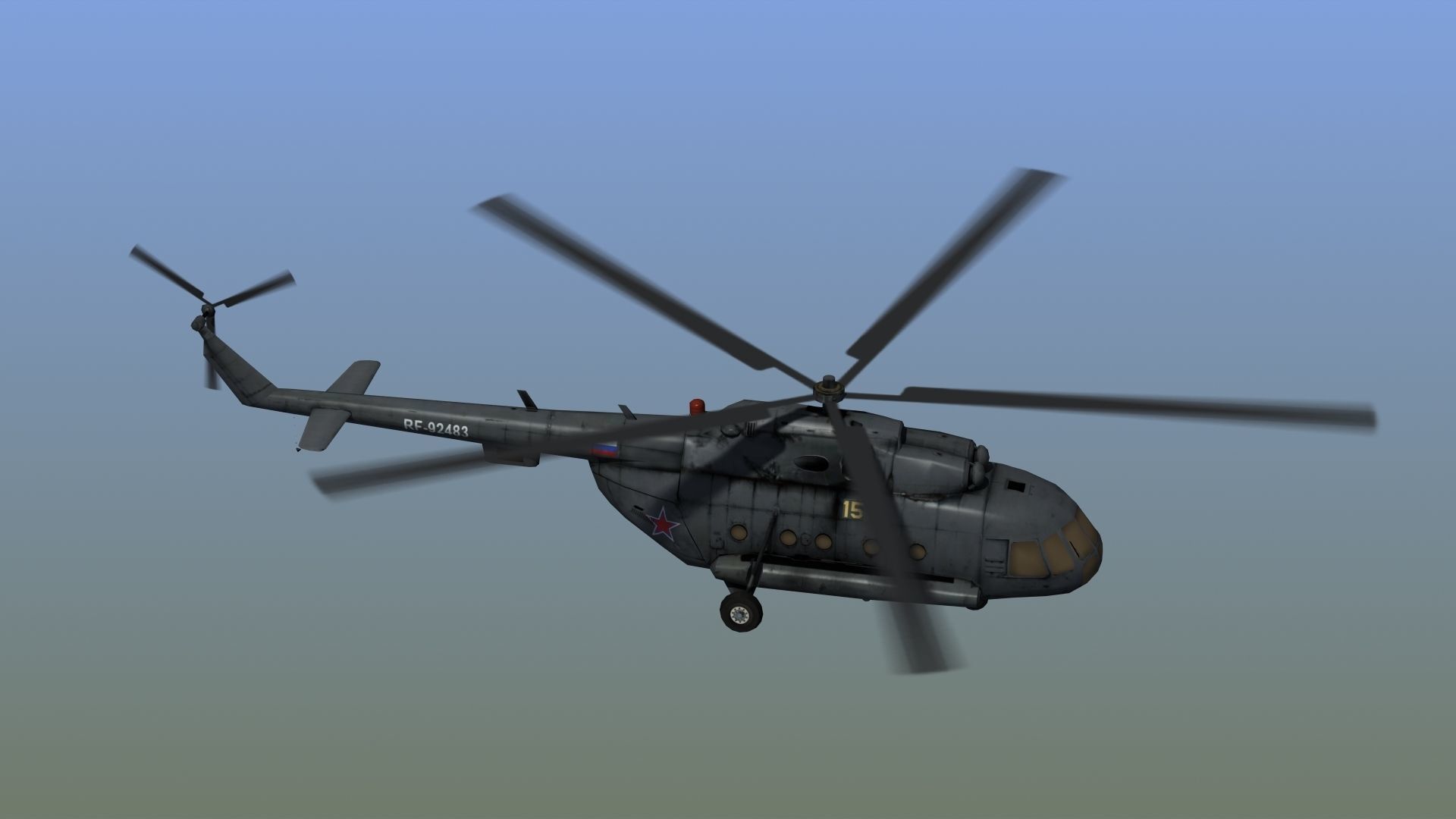 Mi17 Hip Helicopter 3D model_13