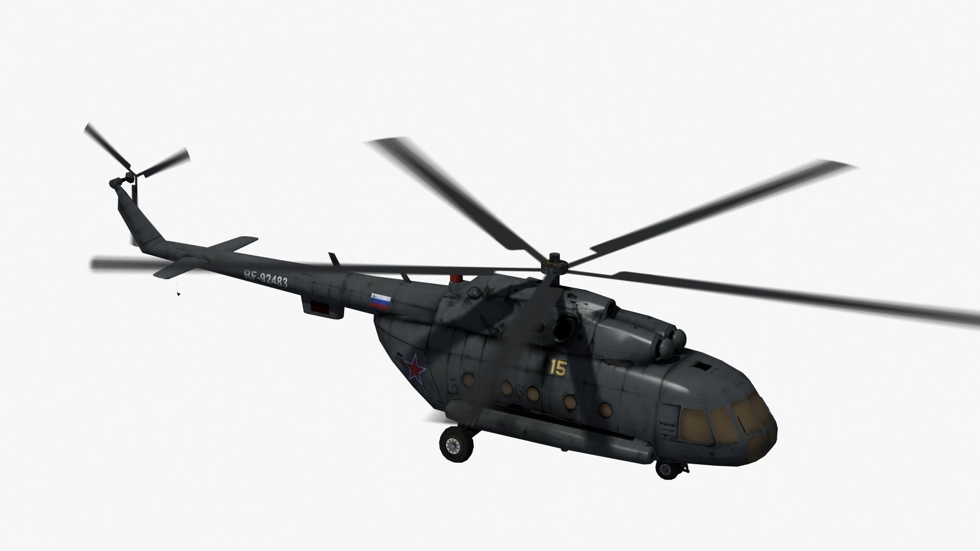 Mi17 Hip Helicopter 3D model_32