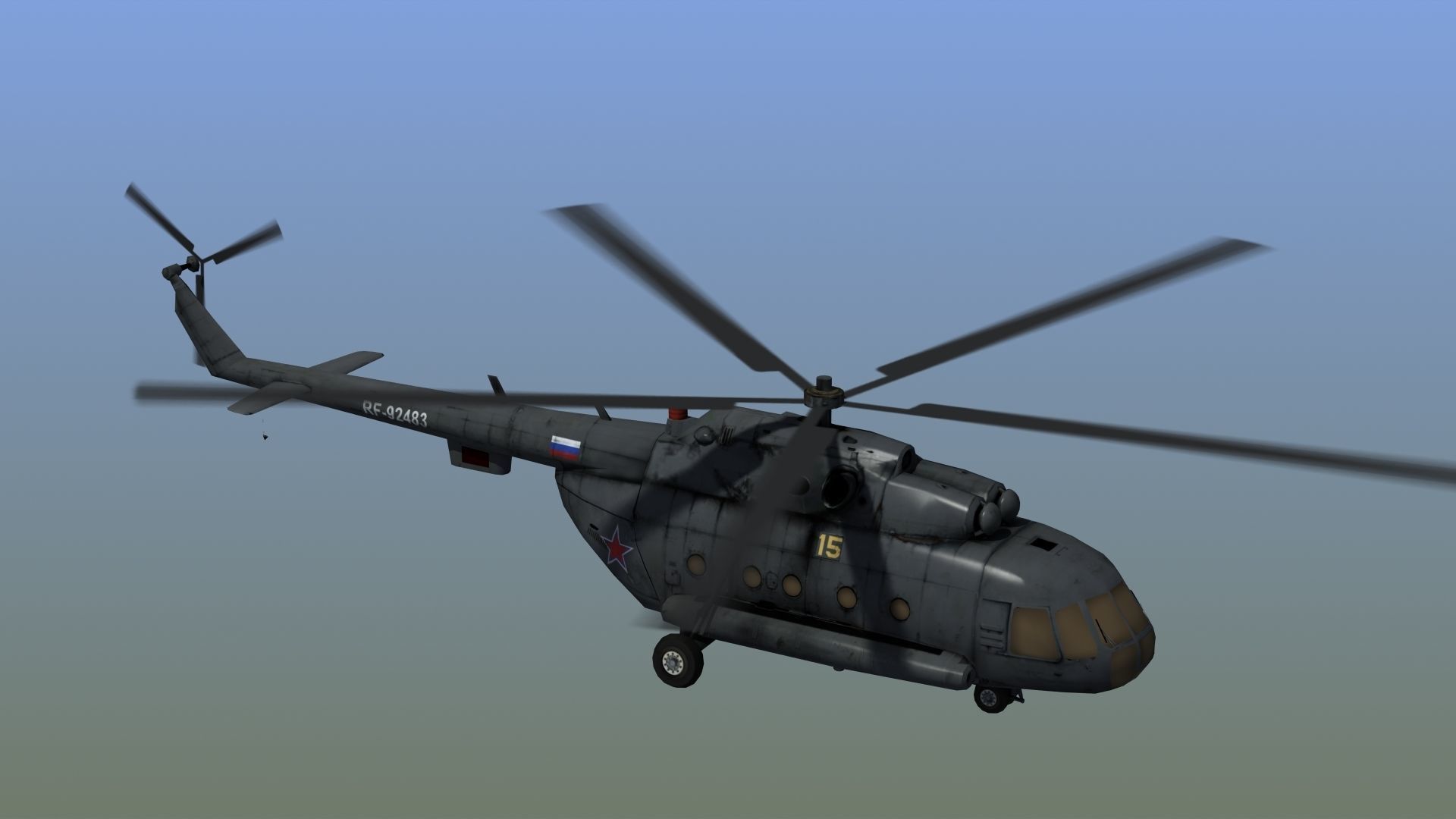 Mi17 Hip Helicopter 3D model_14