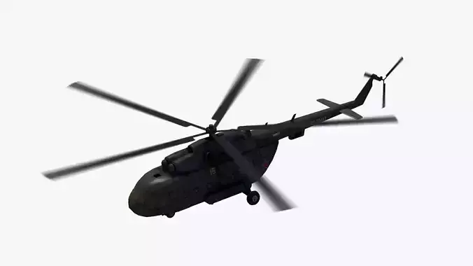Mi17 Hip Helicopter 3D model