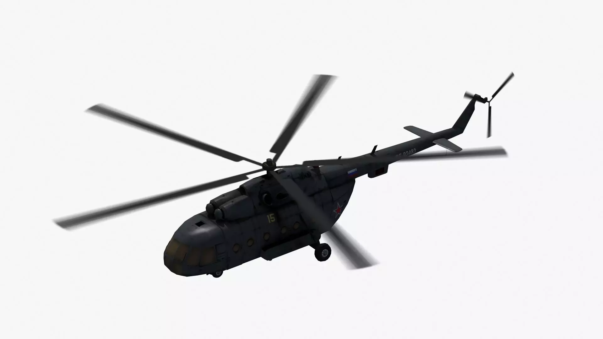 Mi17 Hip Helicopter 3D model_0