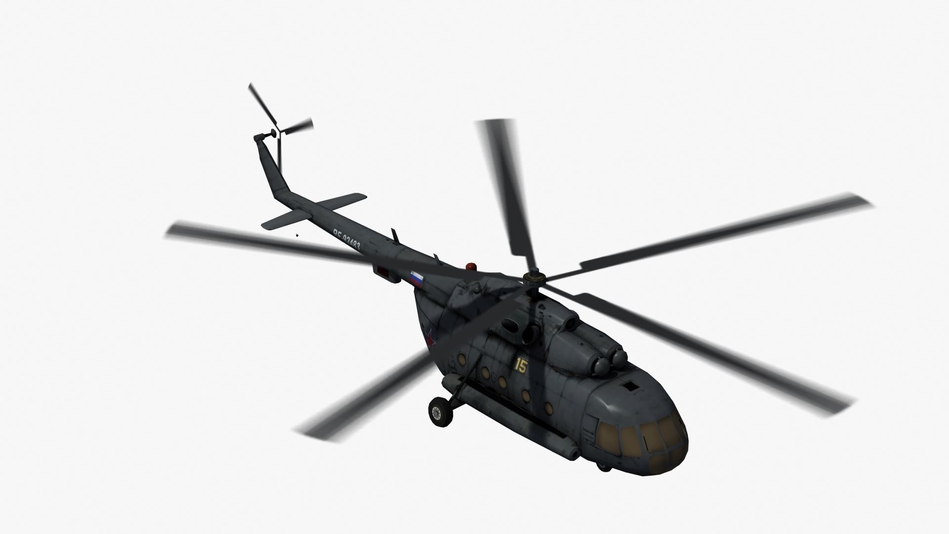 Mi17 Hip Helicopter 3D model_22
