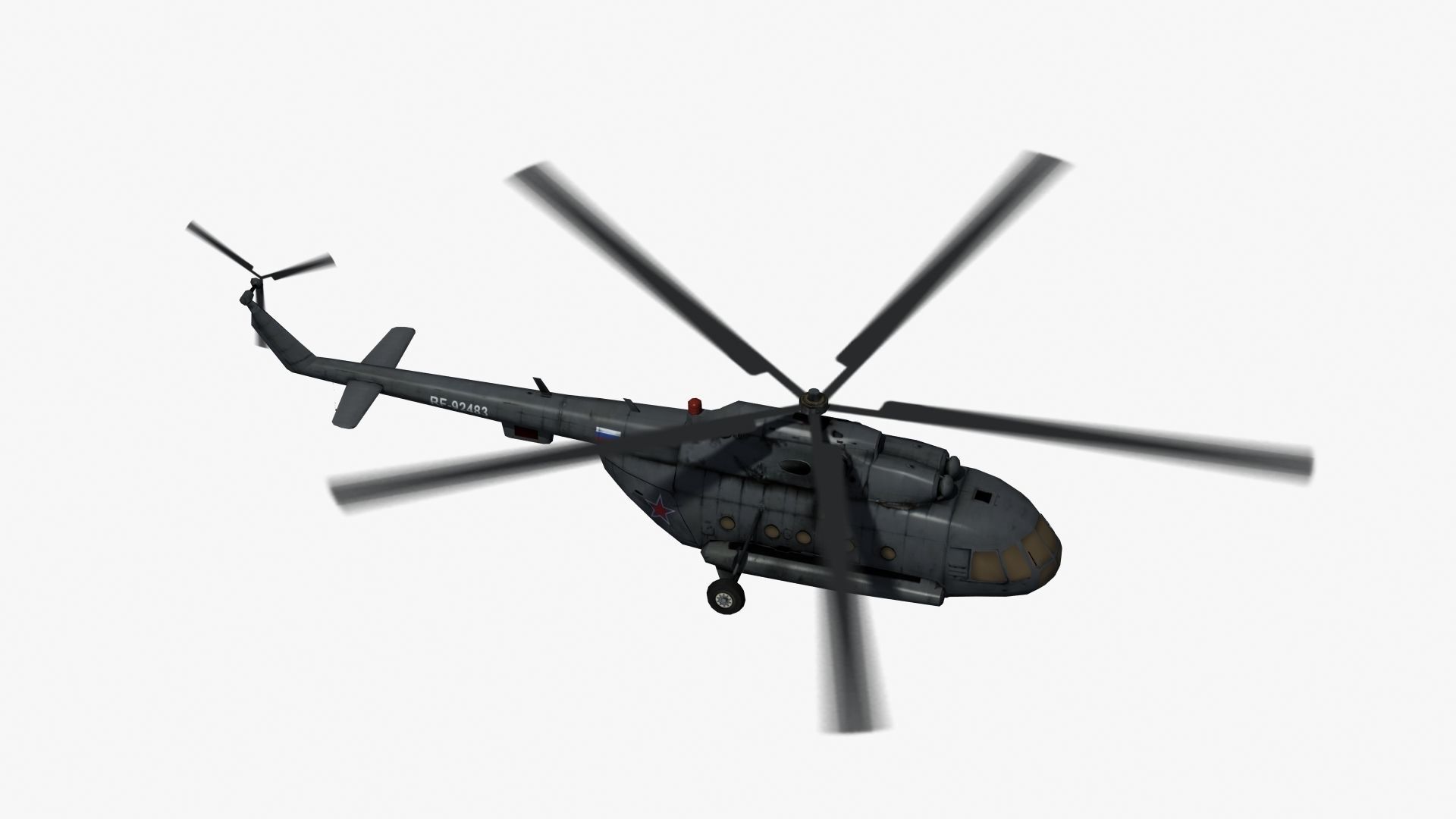 Mi17 Hip Helicopter 3D model_30