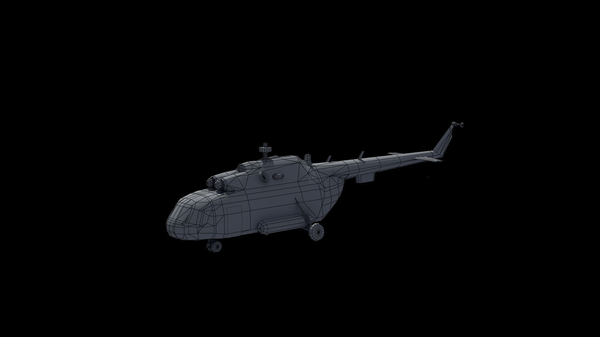 Mi17 Hip Helicopter 3D model_45