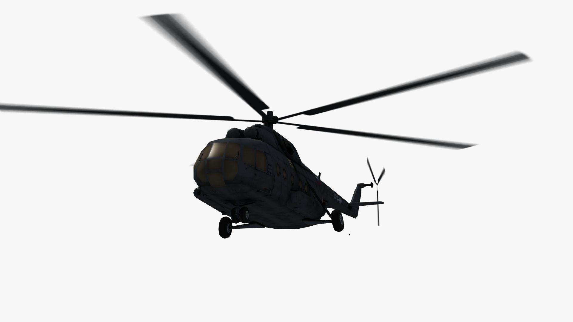 Mi17 Hip Helicopter 3D model_36