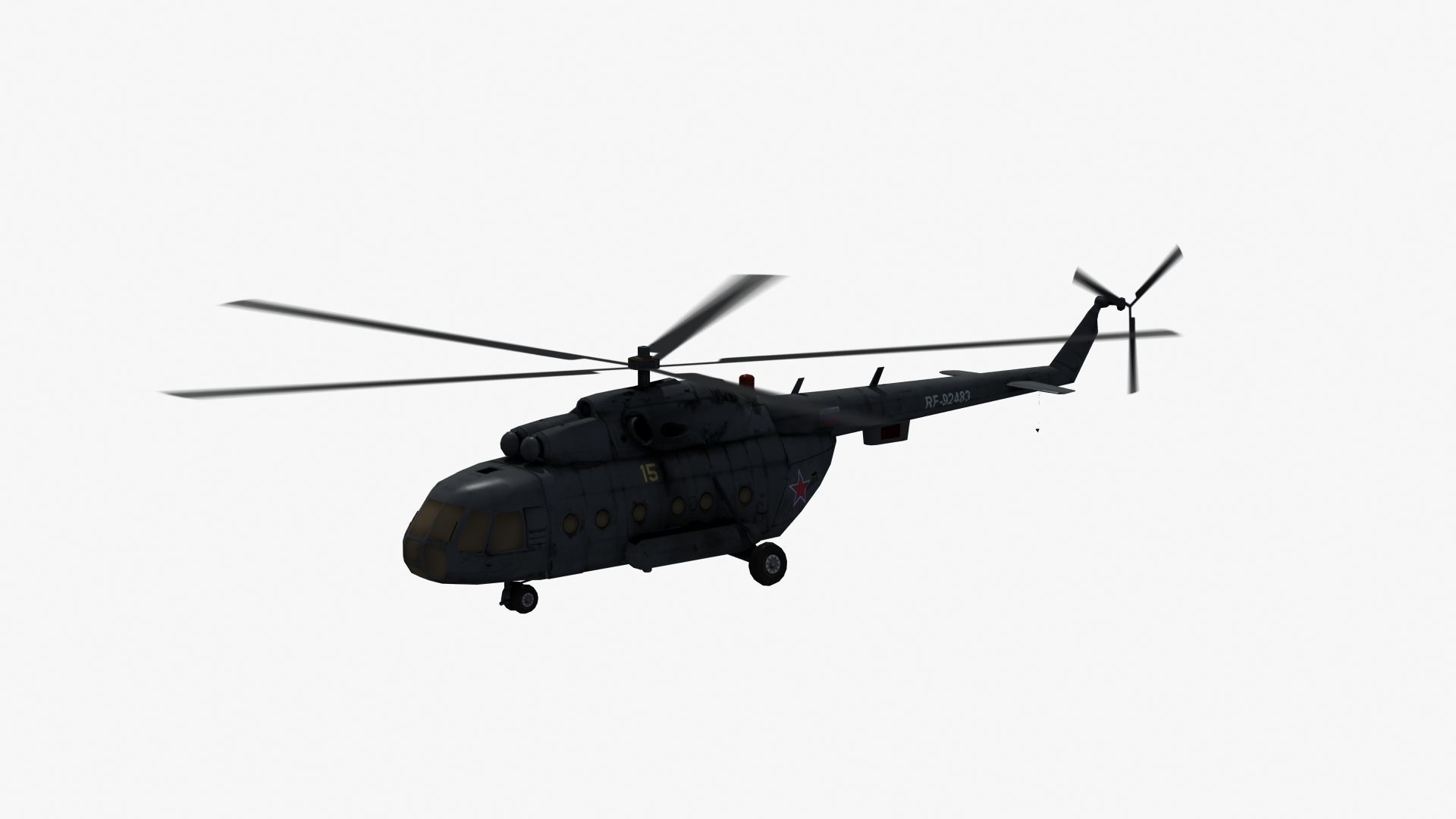 Mi17 Hip Helicopter 3D model_27