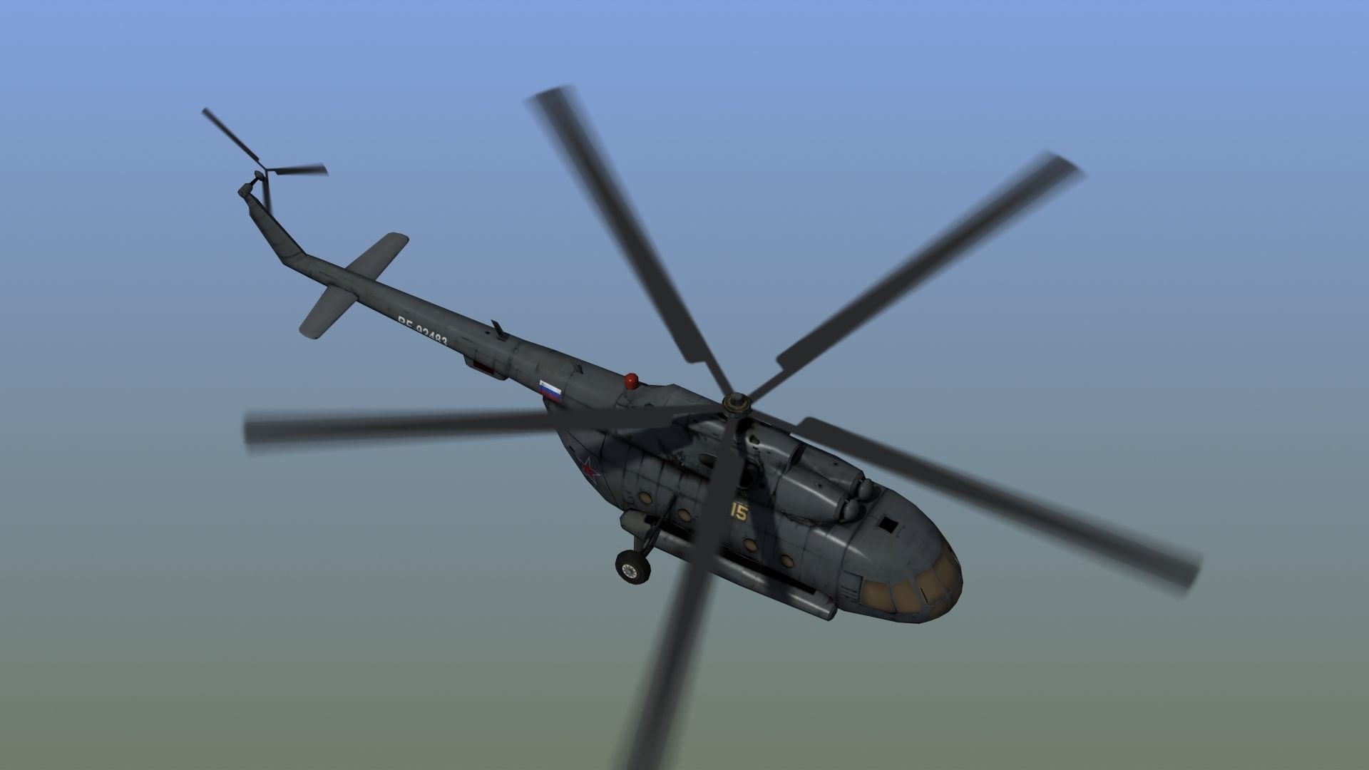 Mi17 Hip Helicopter 3D model_11