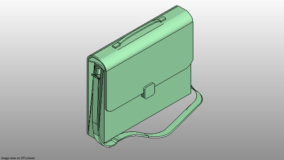 Briefcase - Folder 3D model_5