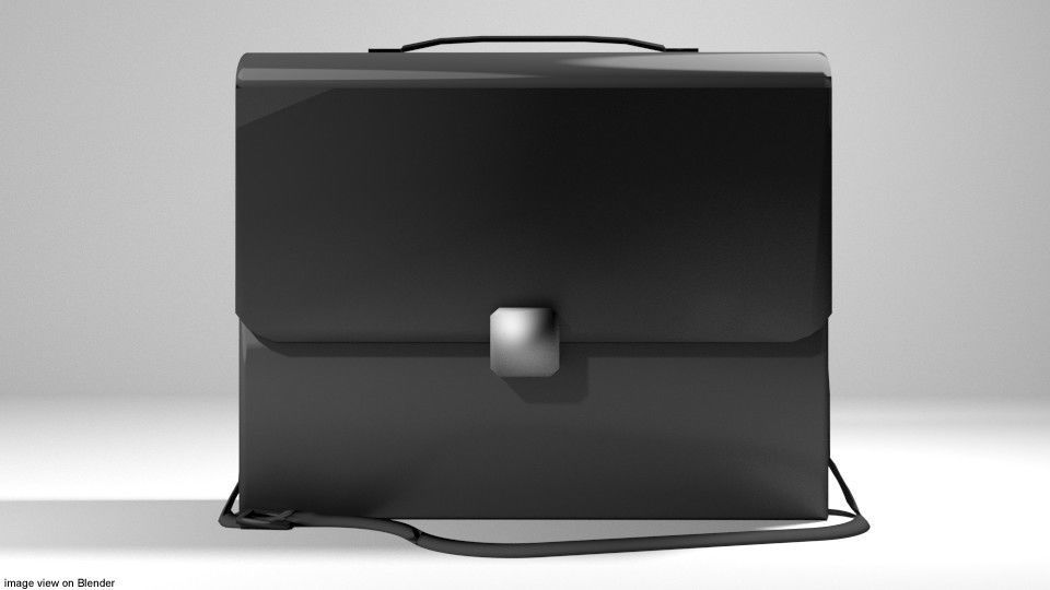 Briefcase - Folder 3D model_1