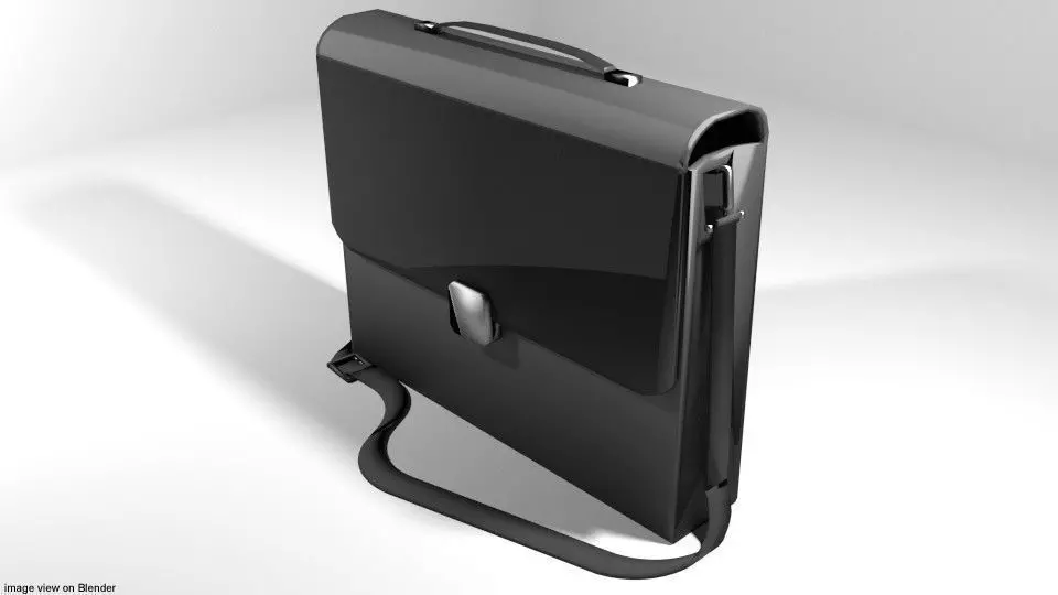 Briefcase - Folder 3D model_0
