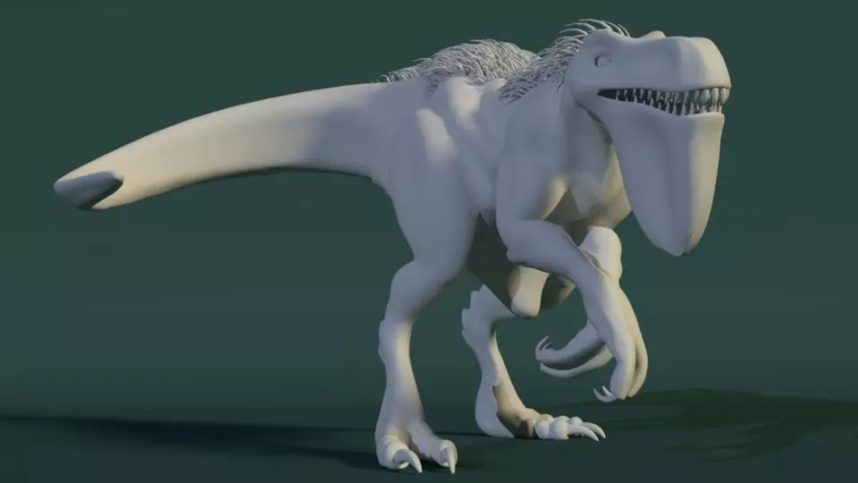 Creature dinosaur Free low-poly 3D model
