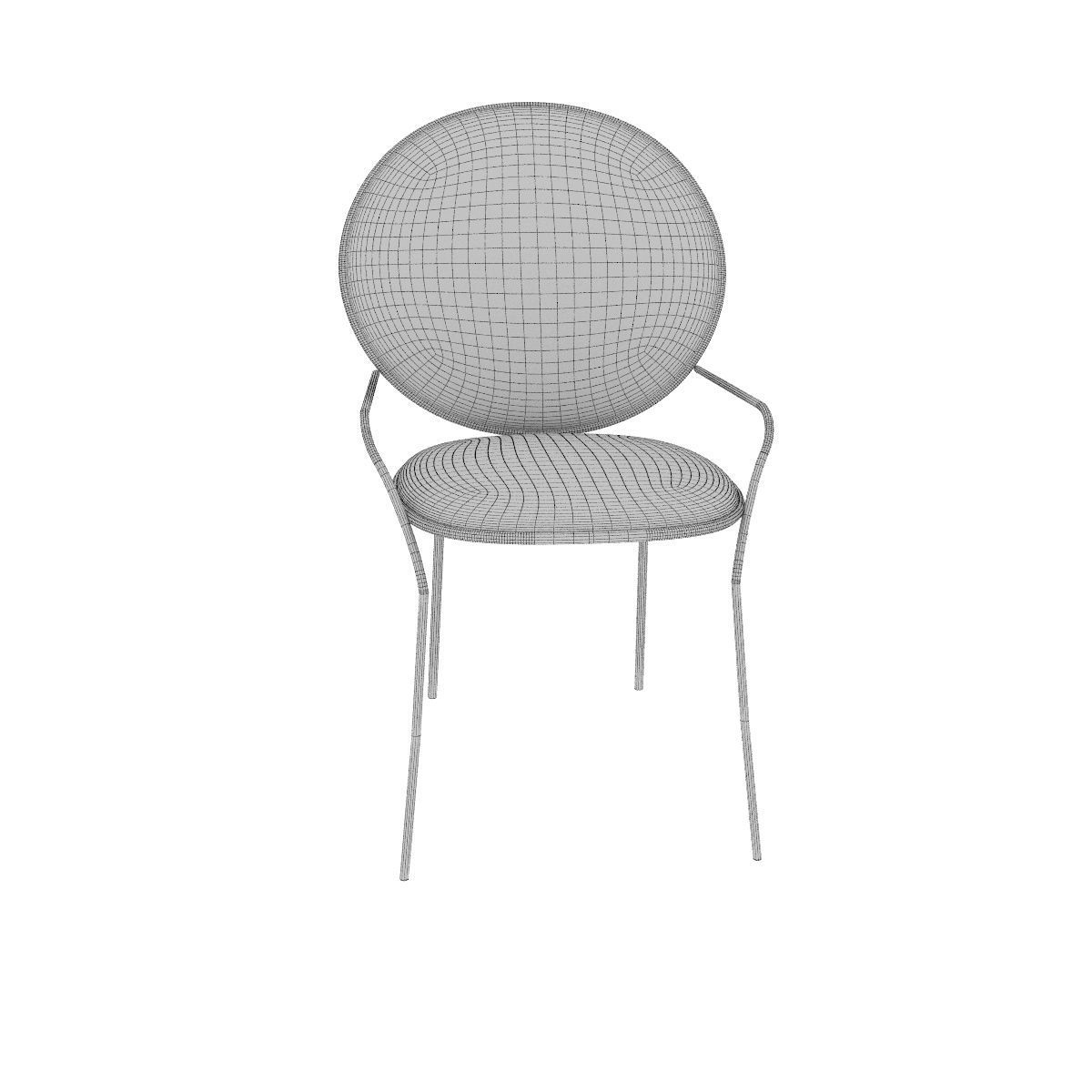 Soft Gold Chair 3D model_11