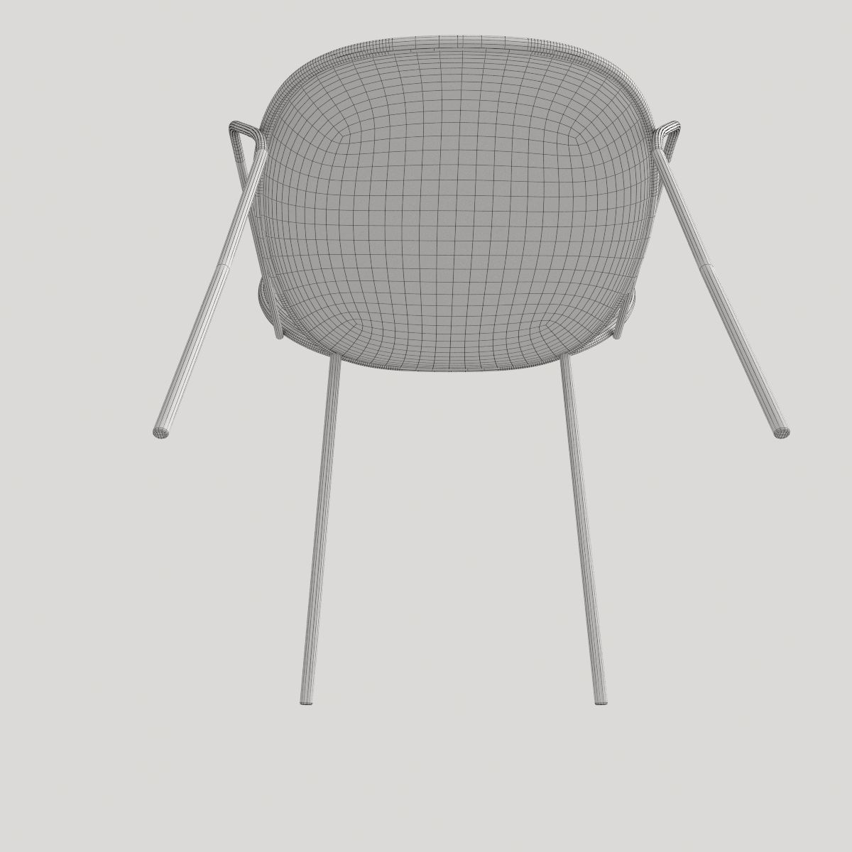 Soft Gold Chair 3D model_5