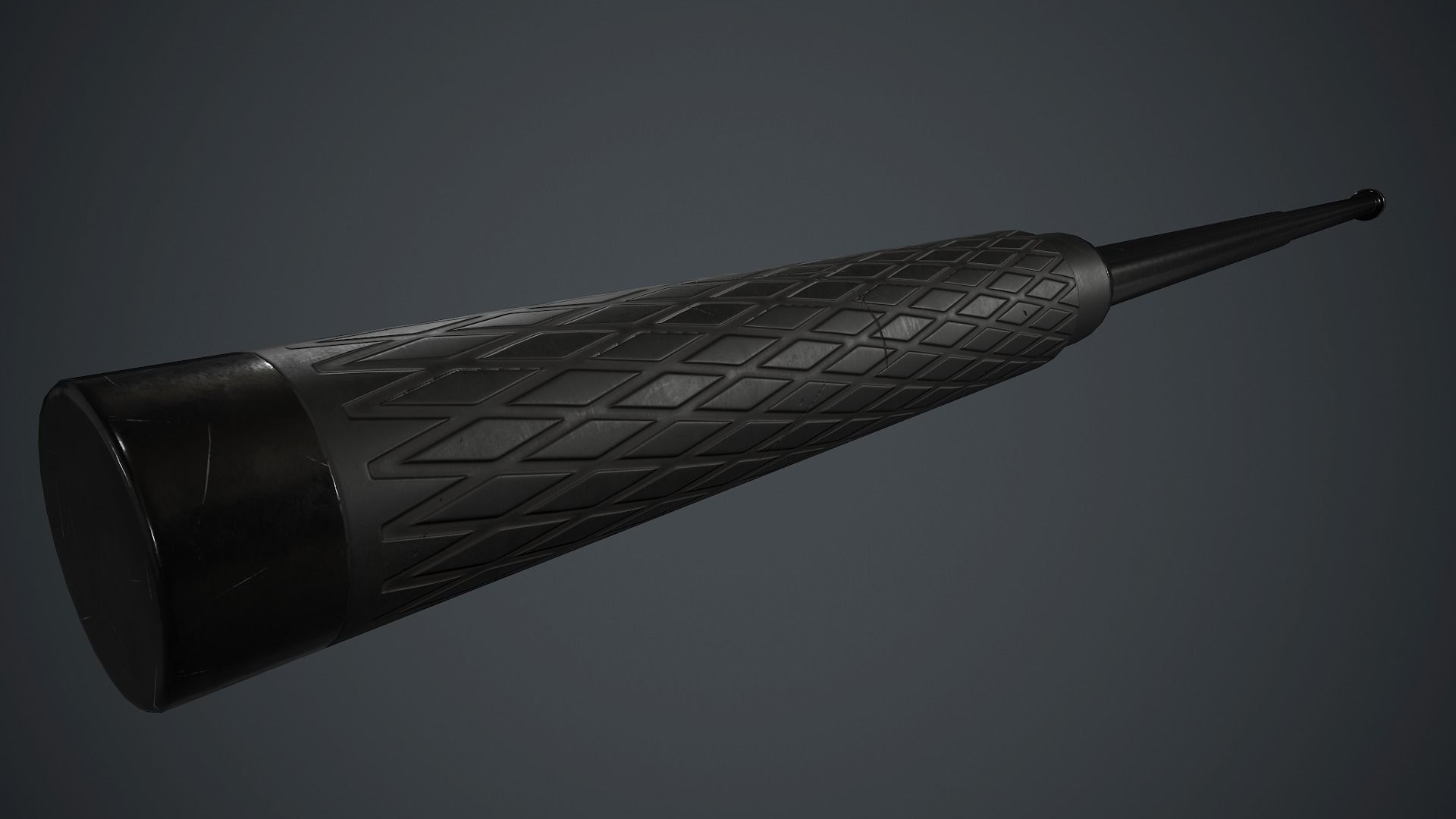 Police Metal Stick PBR Game Ready Low-poly 3D model_7