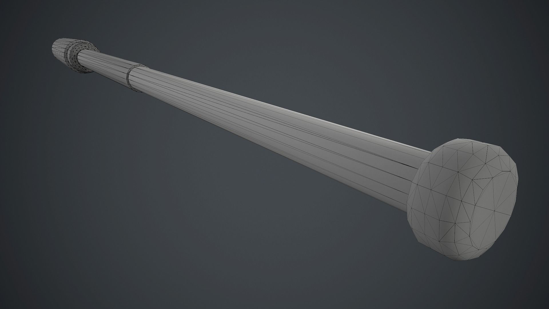 Police Metal Stick PBR Game Ready Low-poly 3D model_16