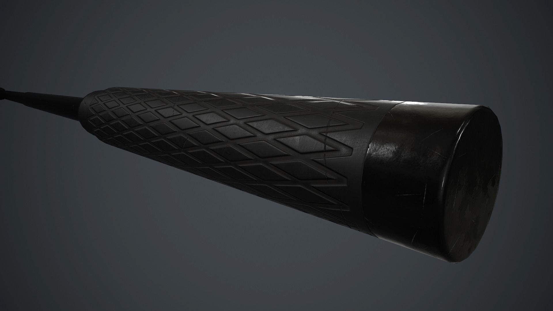 Police Metal Stick PBR Game Ready Low-poly 3D model_4