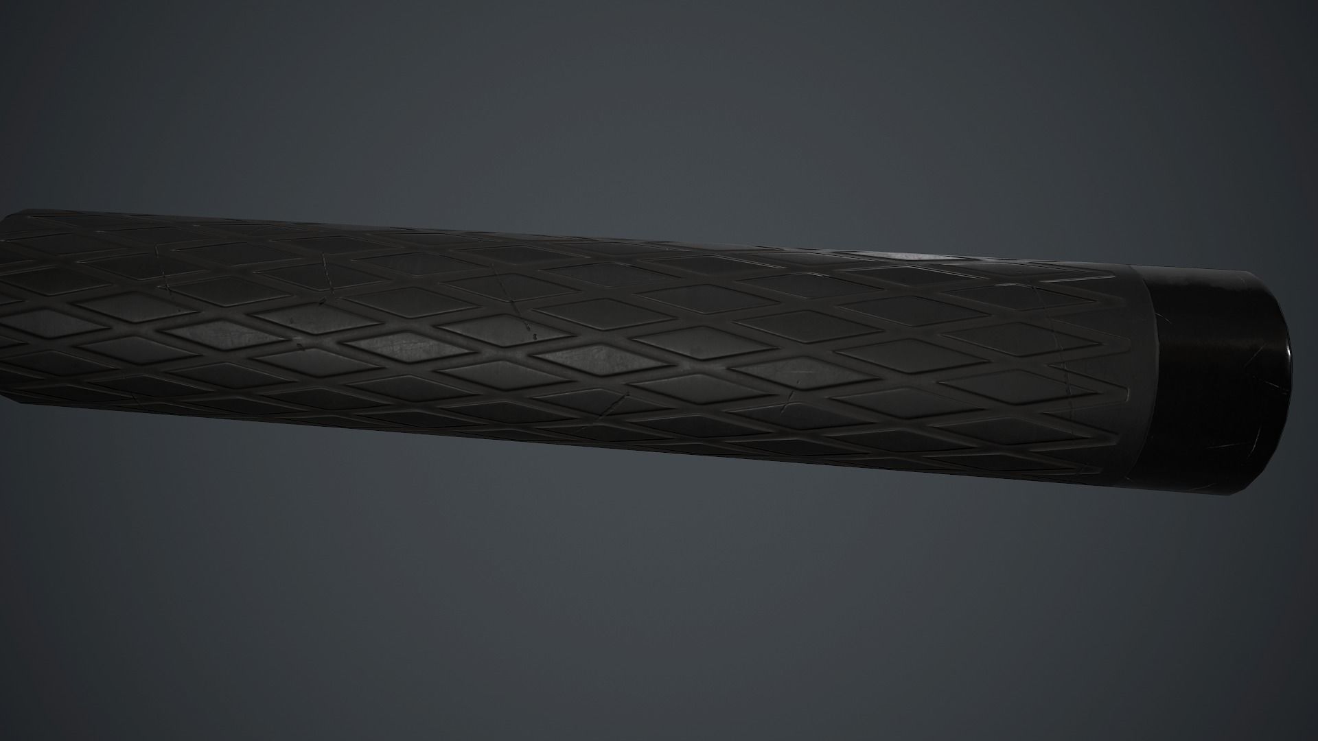 Police Metal Stick PBR Game Ready Low-poly 3D model_6