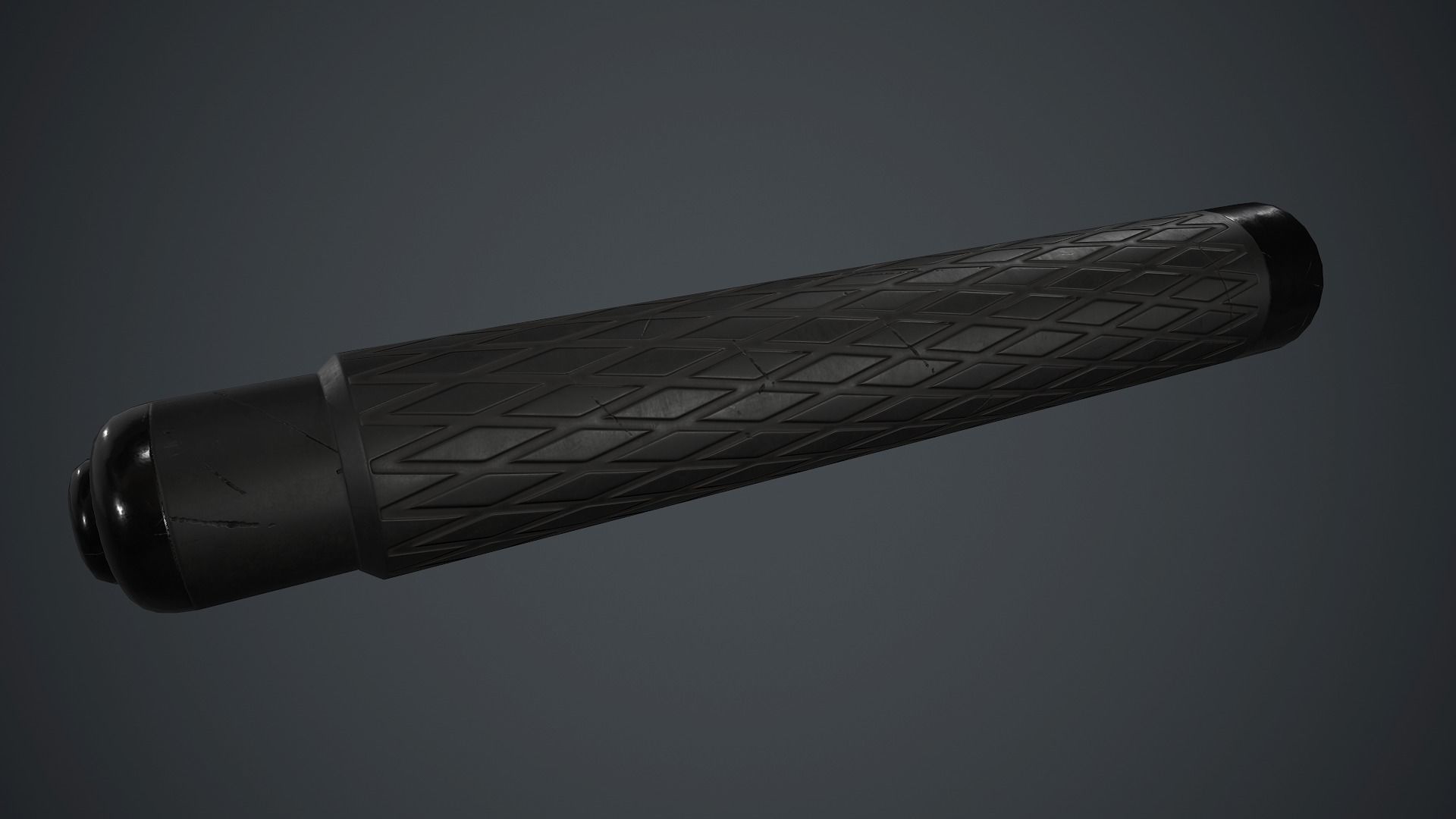 Police Metal Stick PBR Game Ready Low-poly 3D model_13