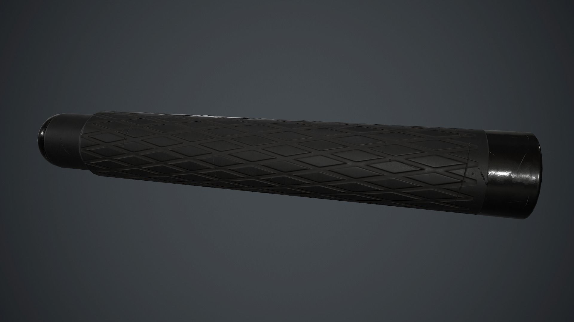 Police Metal Stick PBR Game Ready Low-poly 3D model_8