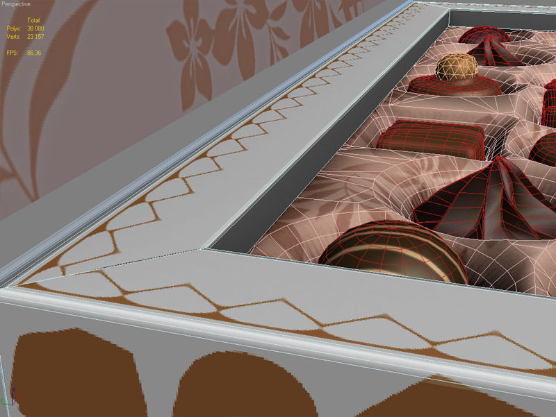 Chocolate box Low-poly 3D model_10