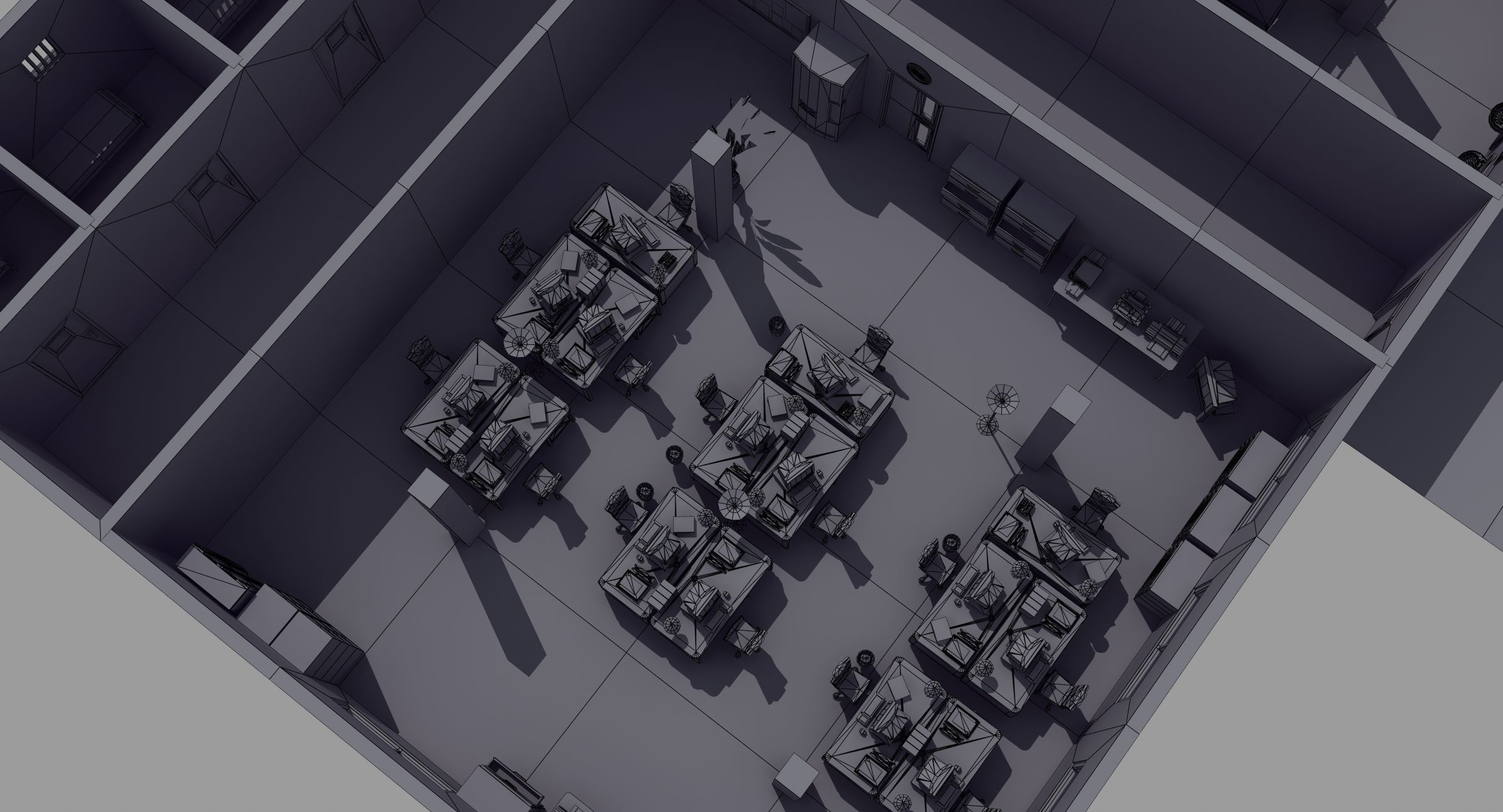 Office Interior Set 3D model_20