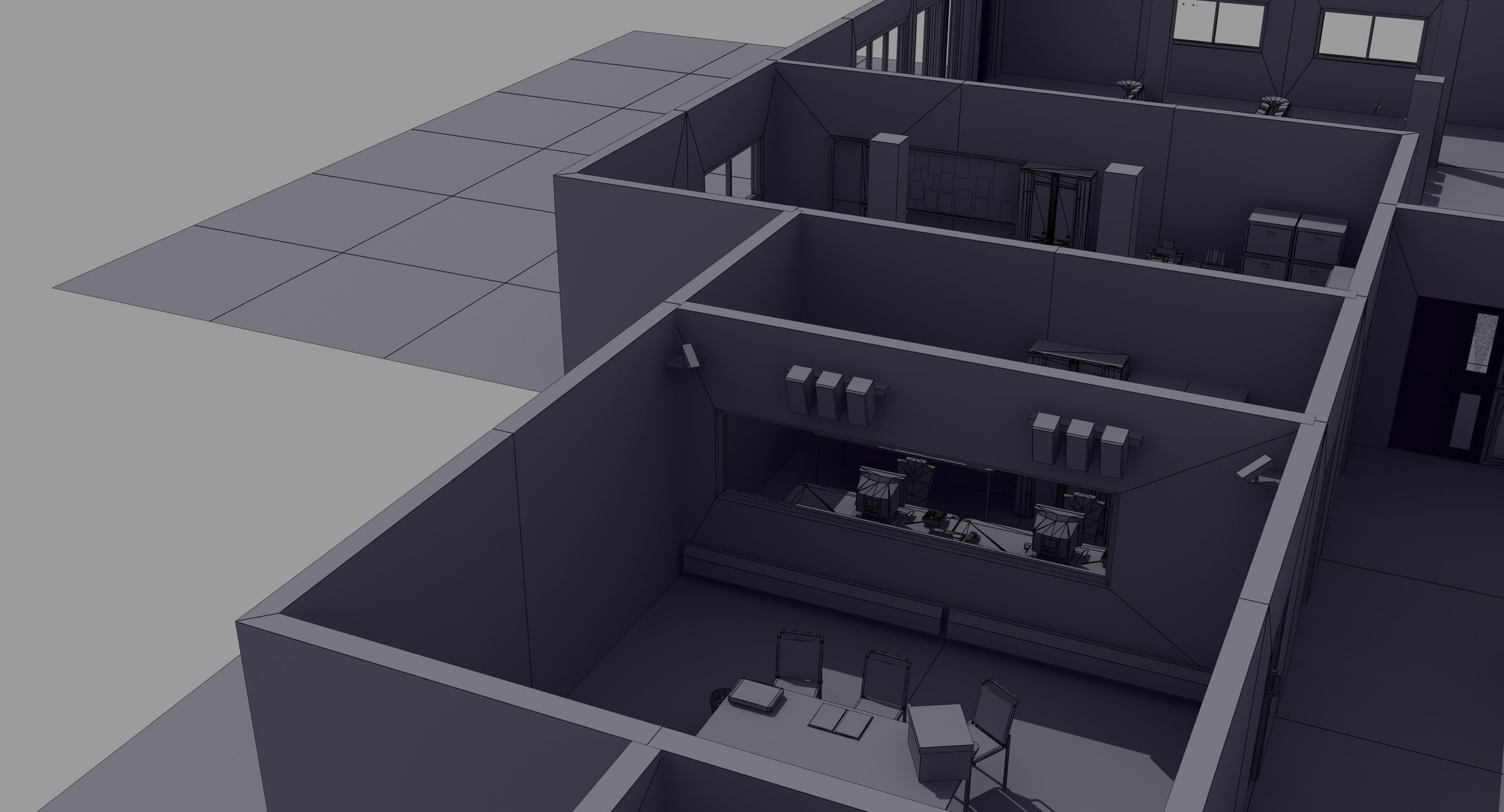 Office Interior Set 3D model_23