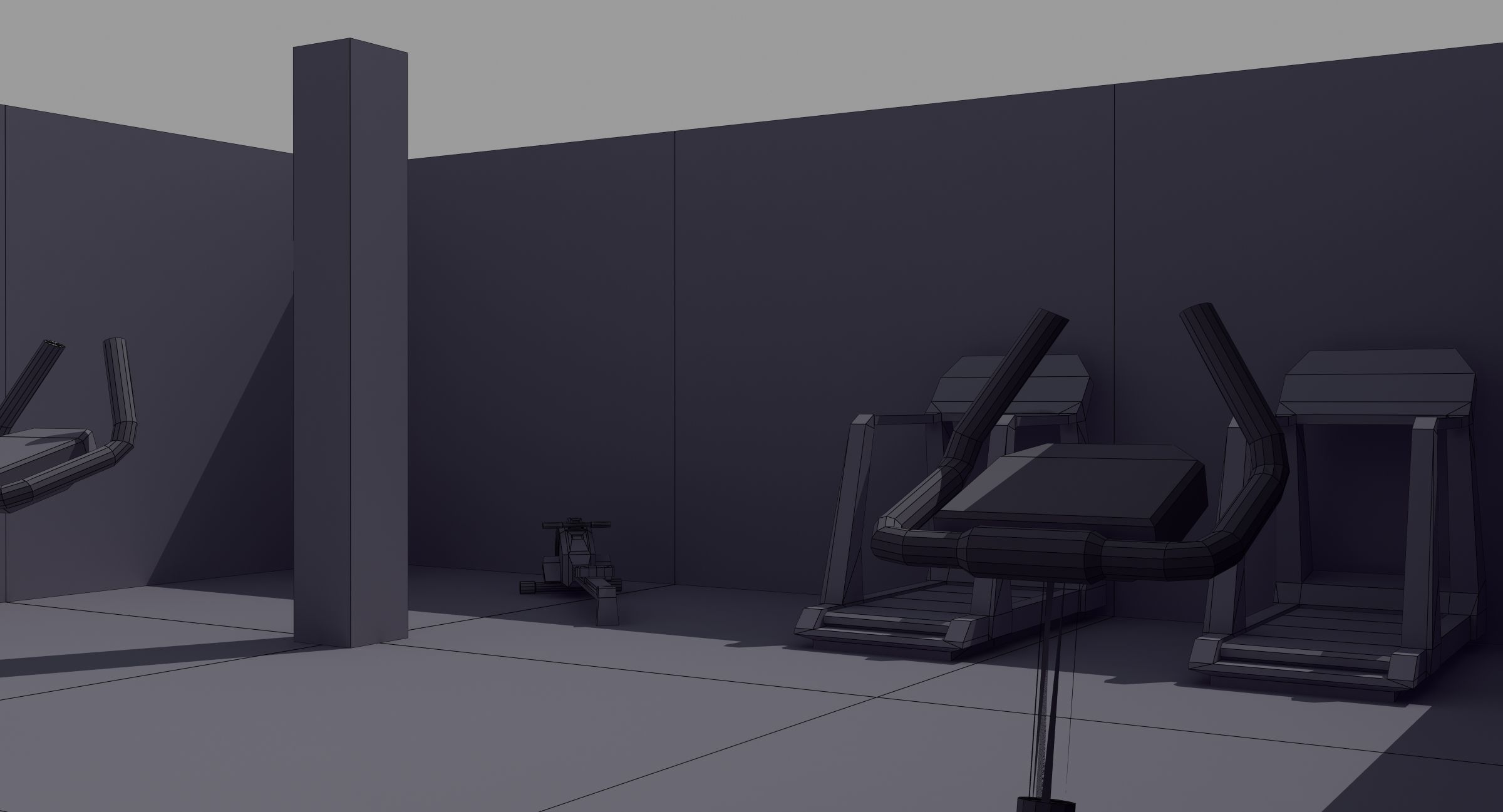 Office Interior Set 3D model_21