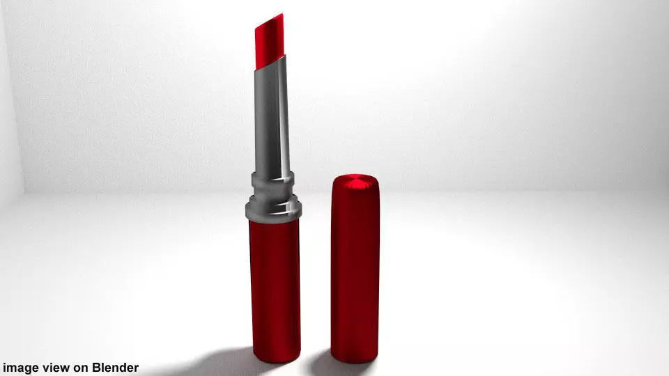 Lipstick v1 3D model_0