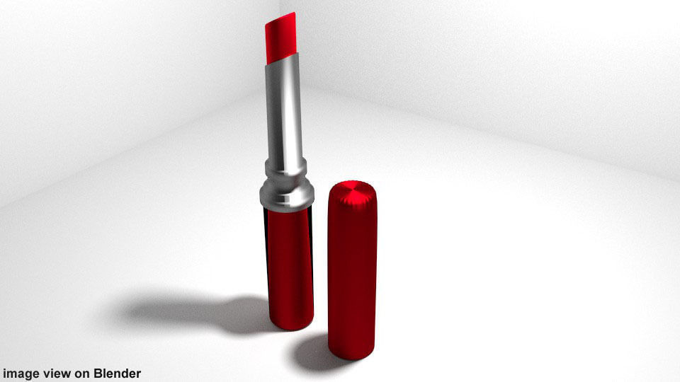 Lipstick v1 3D model_1