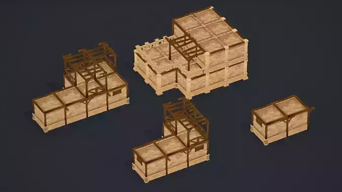 Hand Paint Desert House