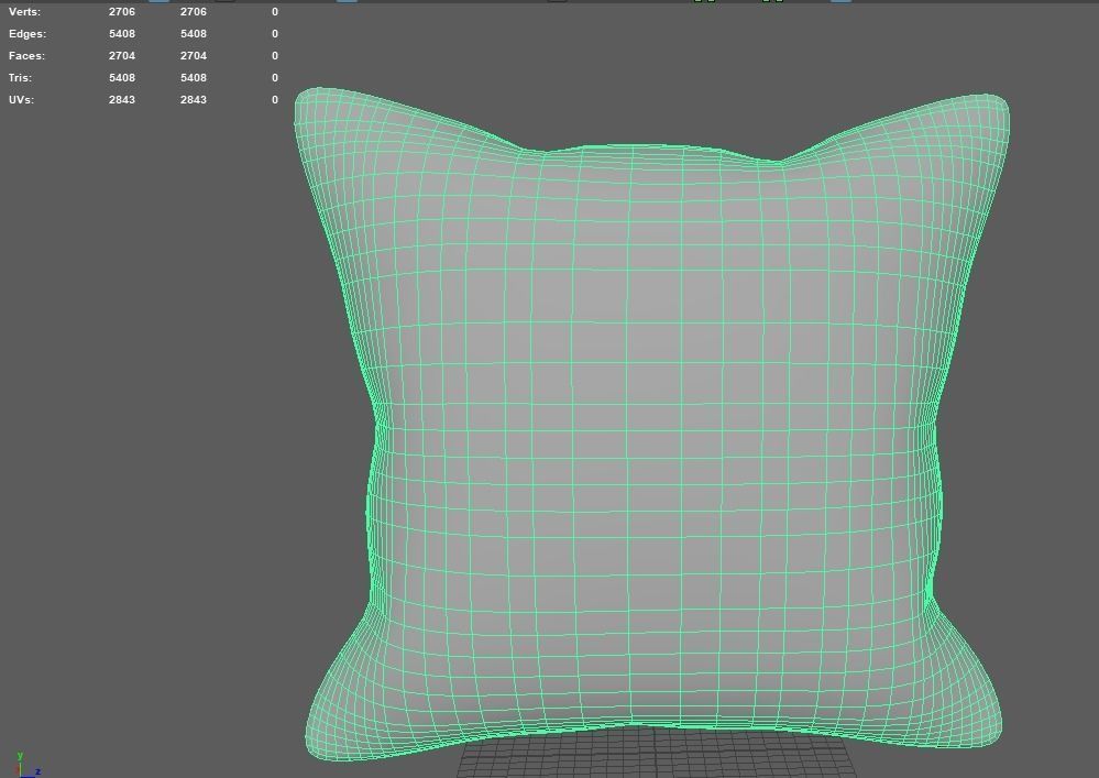 Pillow throw 45cm Over 50 Texture sets 3D model_117
