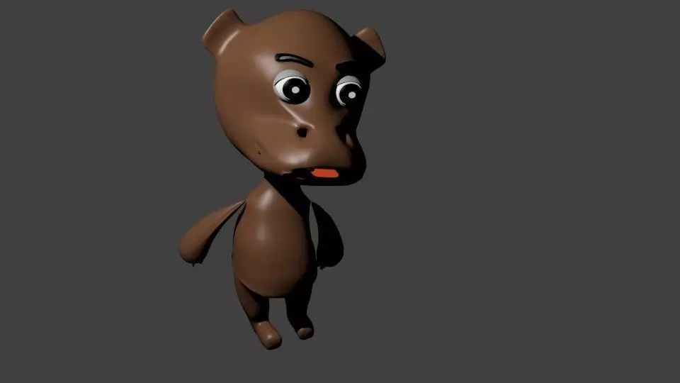 stuffed animals Low-poly 3D model