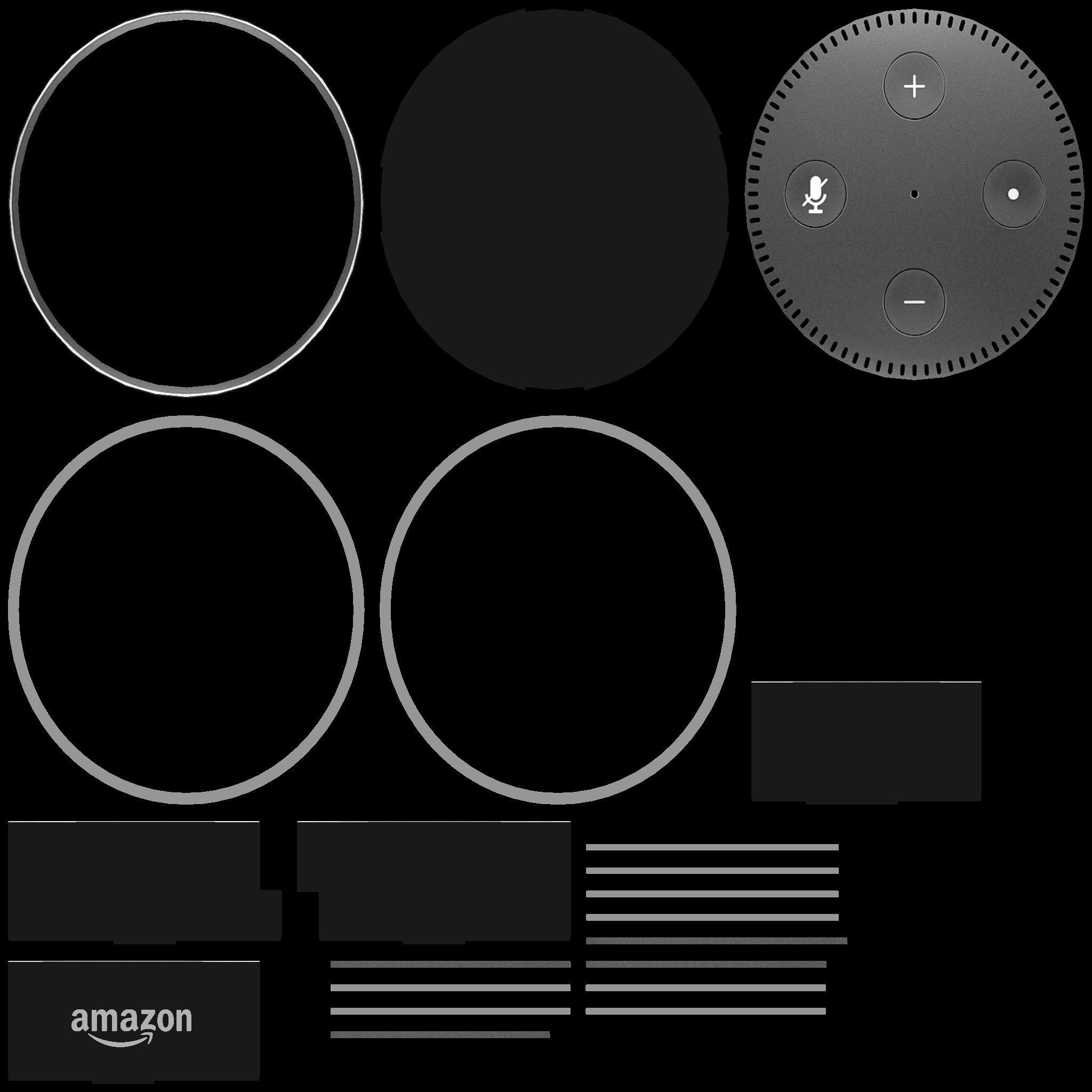 Amazon Echo Dot Gen 2 Alexa Low-poly 3D model_5