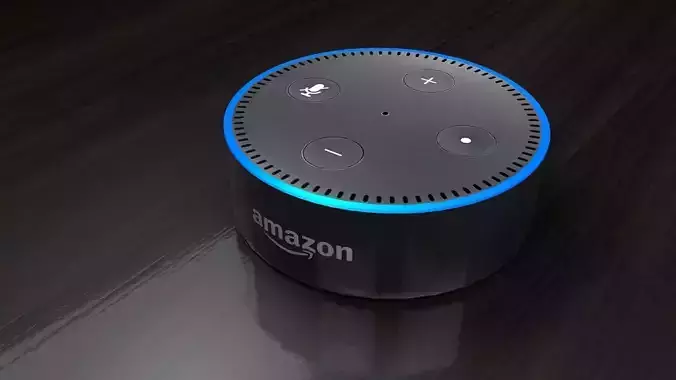 Amazon Echo Dot Gen 2 Alexa Low-poly 3D model