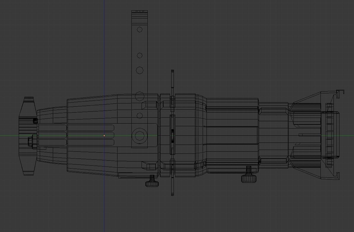 Source 4 Theatre Light - Game-Ready  Low-poly 3D model_4