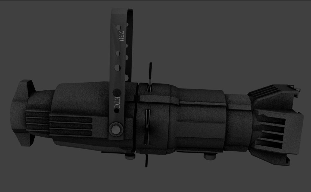 Source 4 Theatre Light - Game-Ready  Low-poly 3D model_2