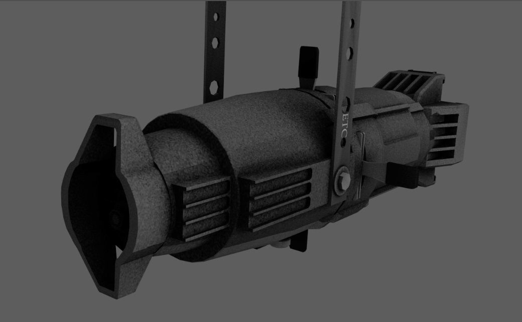 Source 4 Theatre Light - Game-Ready  Low-poly 3D model_1