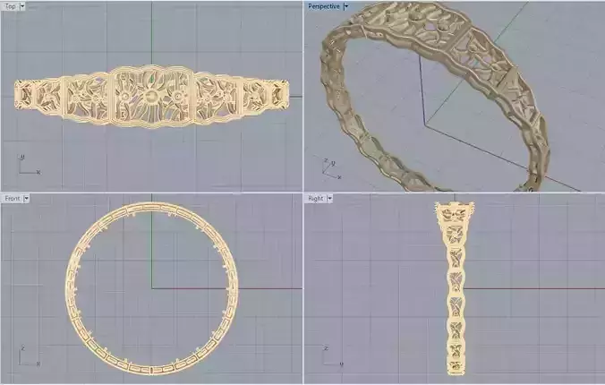 Bracelet Net 3D print model