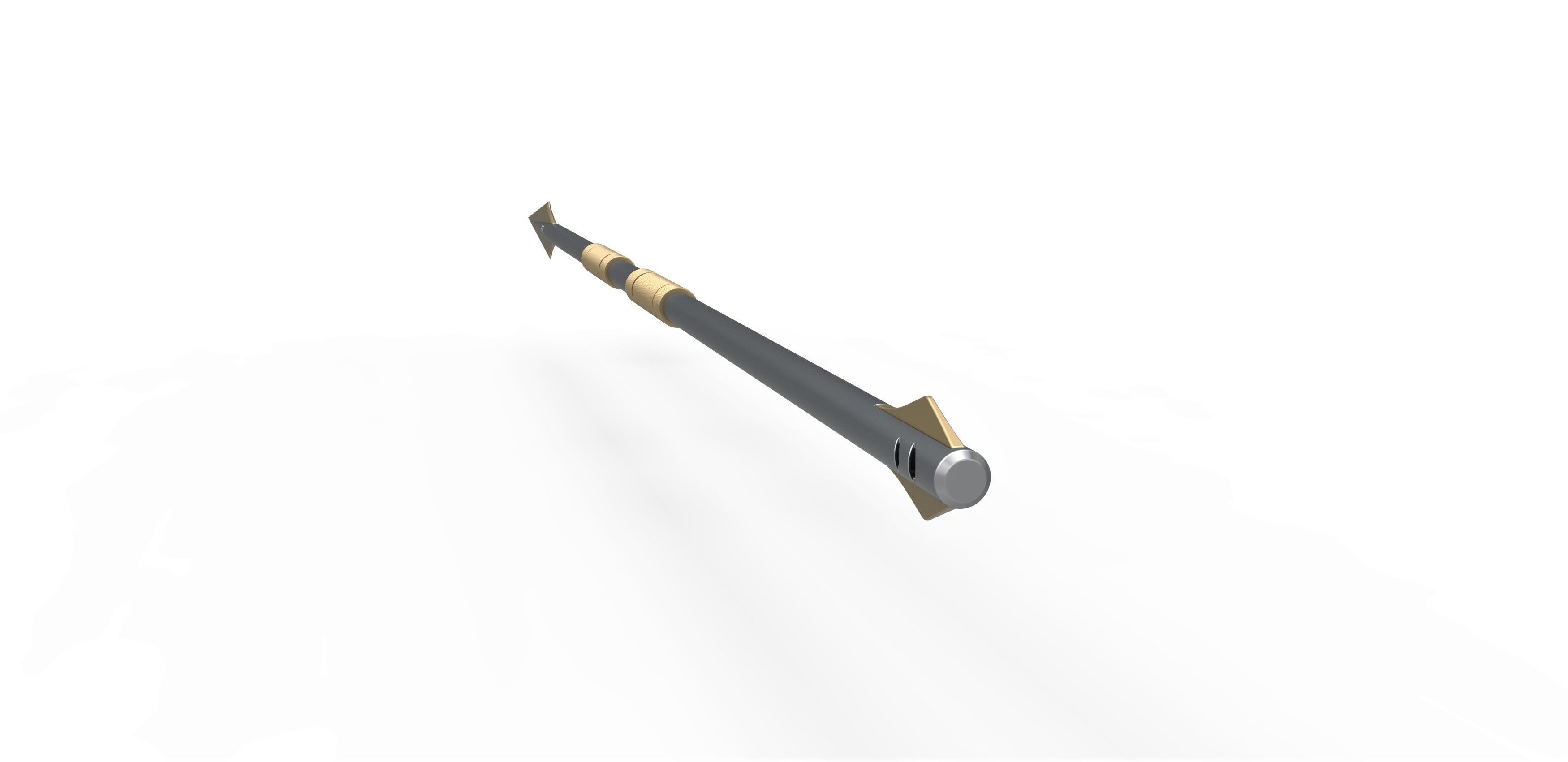 Vibranium Spear from the movie Black panther 2018 3D print model_9