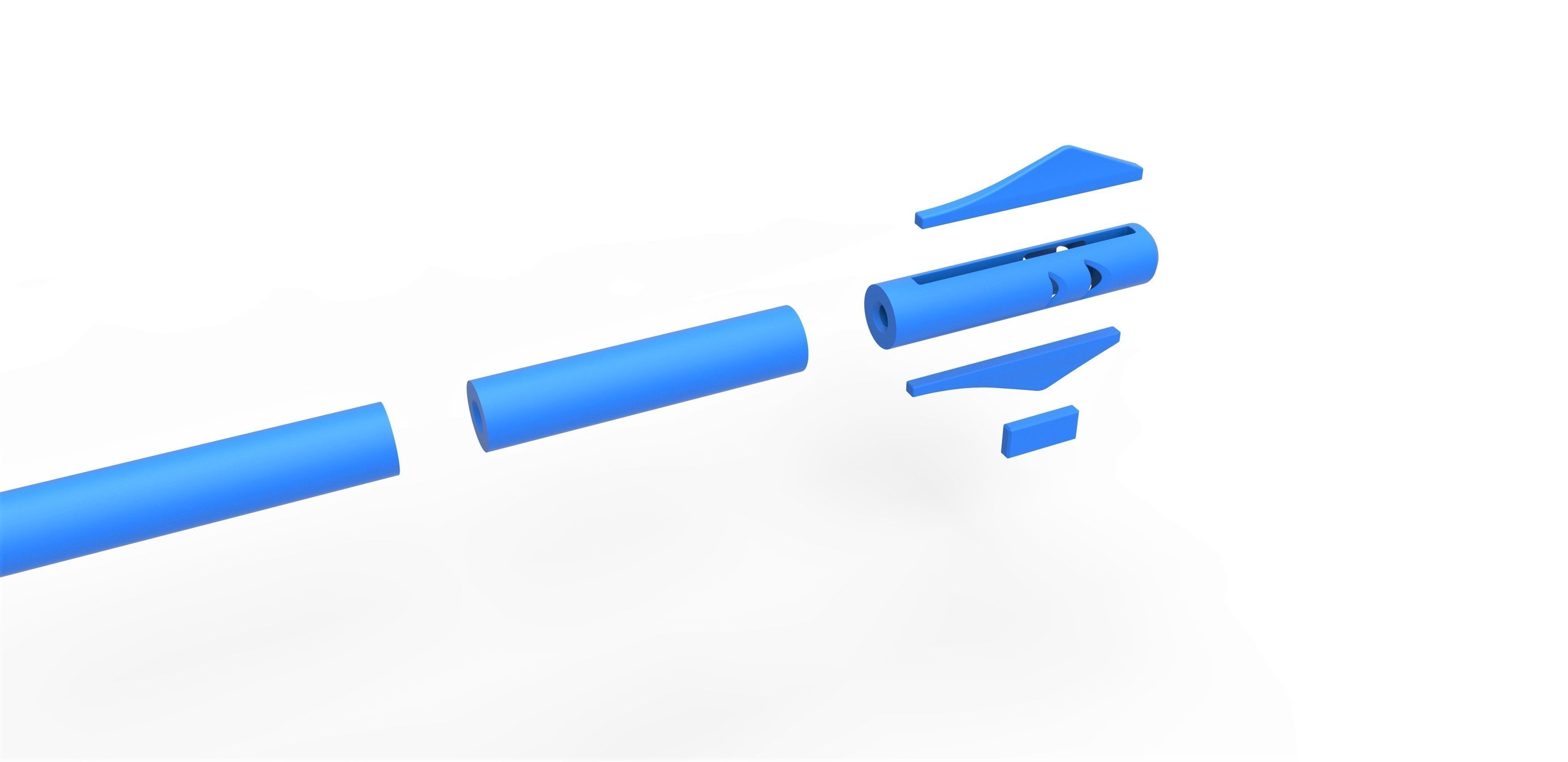 Vibranium Spear from the movie Black panther 2018 3D print model_37