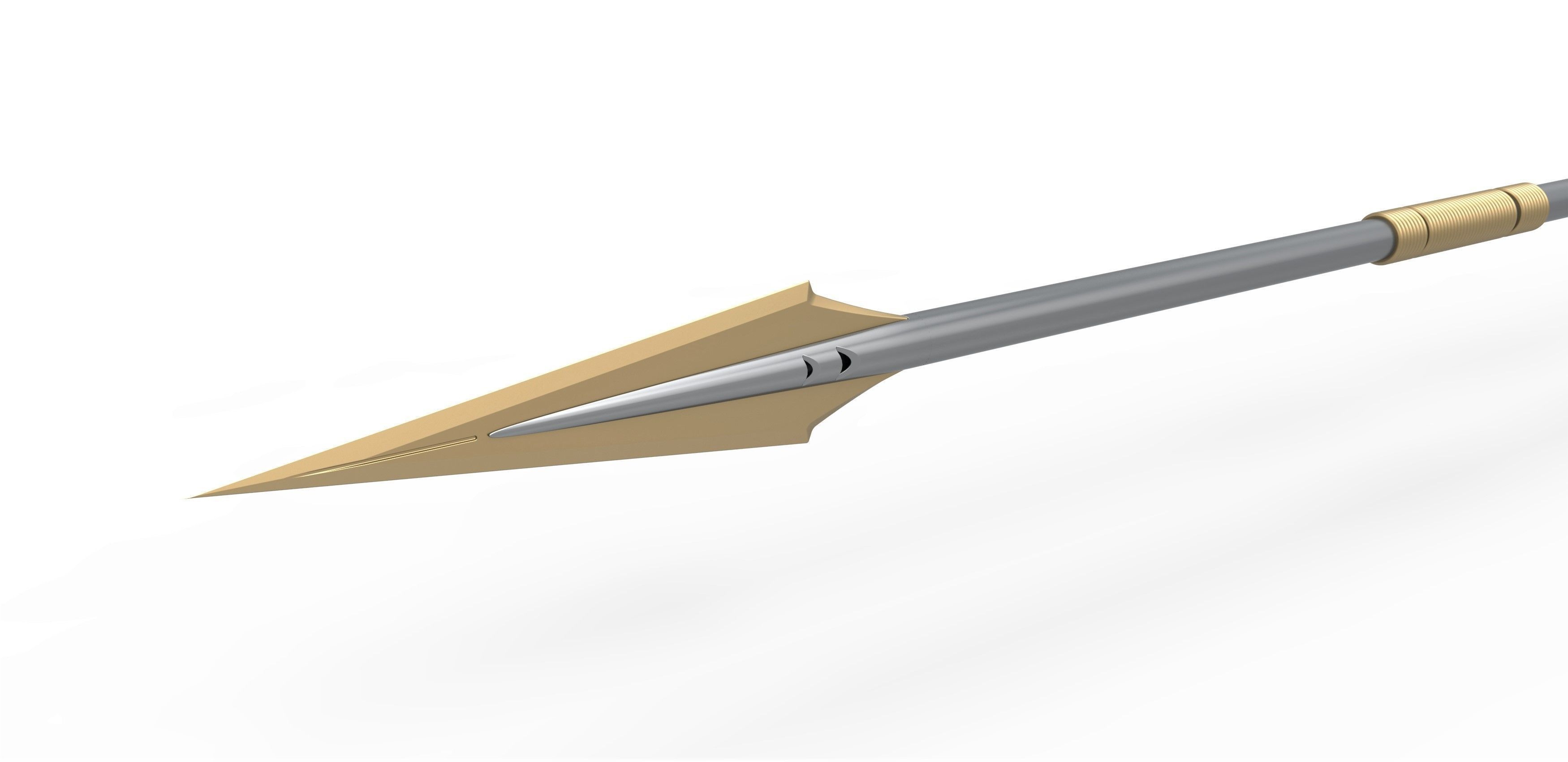 Vibranium Spear from the movie Black panther 2018 3D print model_11