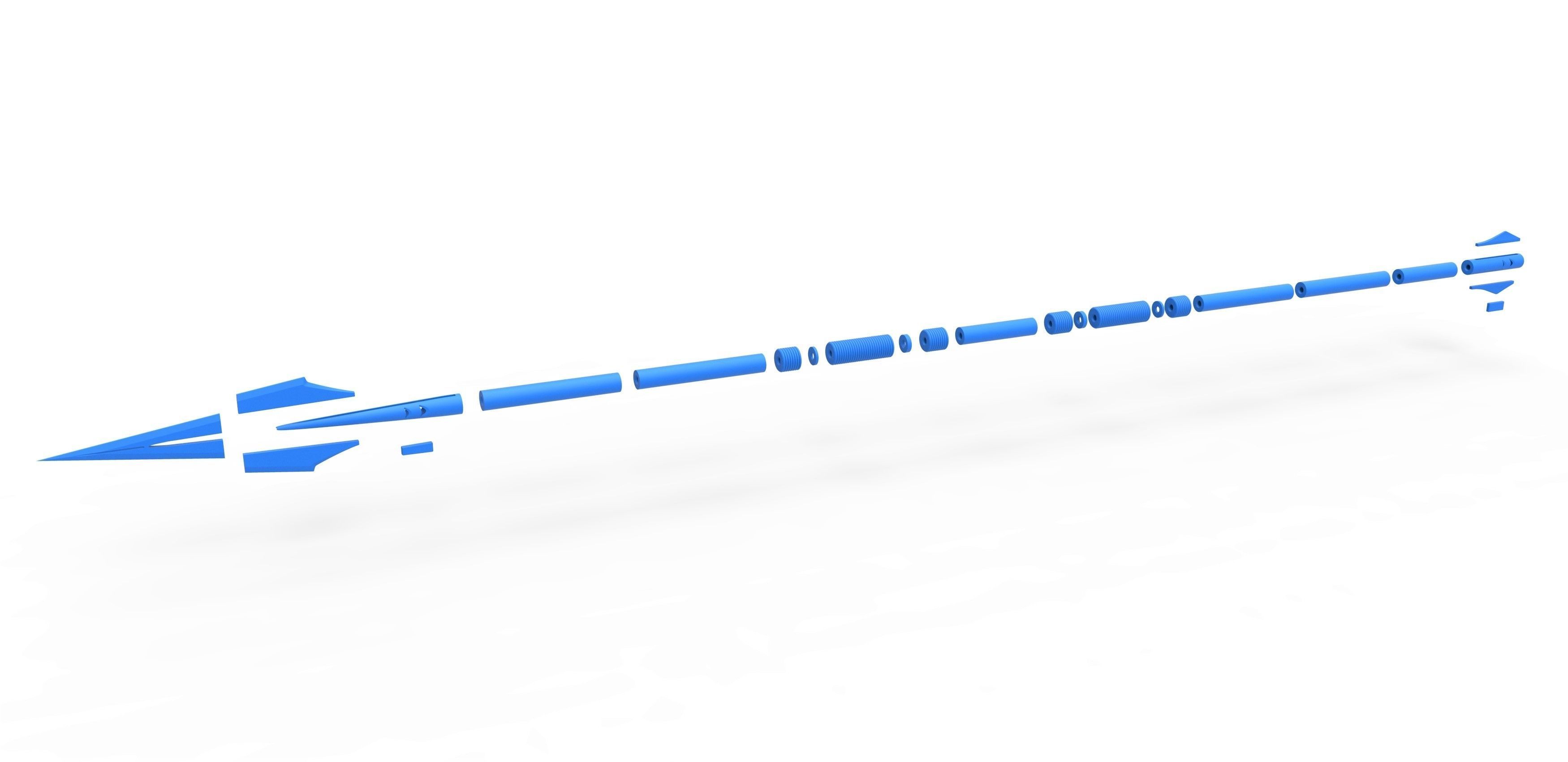 Vibranium Spear from the movie Black panther 2018 3D print model_28