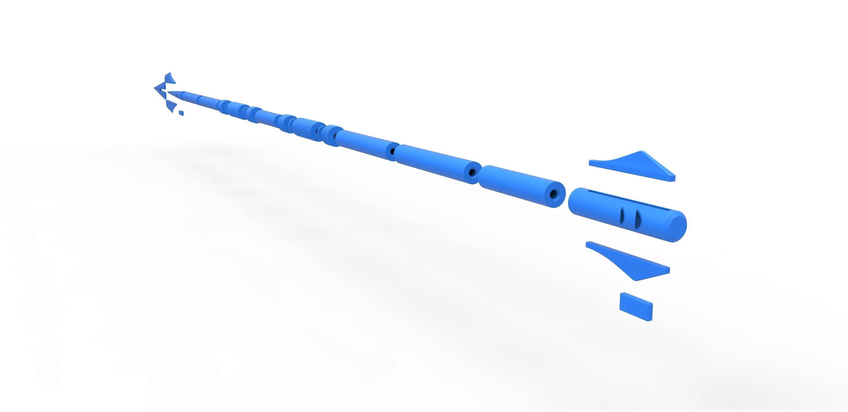 Vibranium Spear from the movie Black panther 2018 3D print model_33