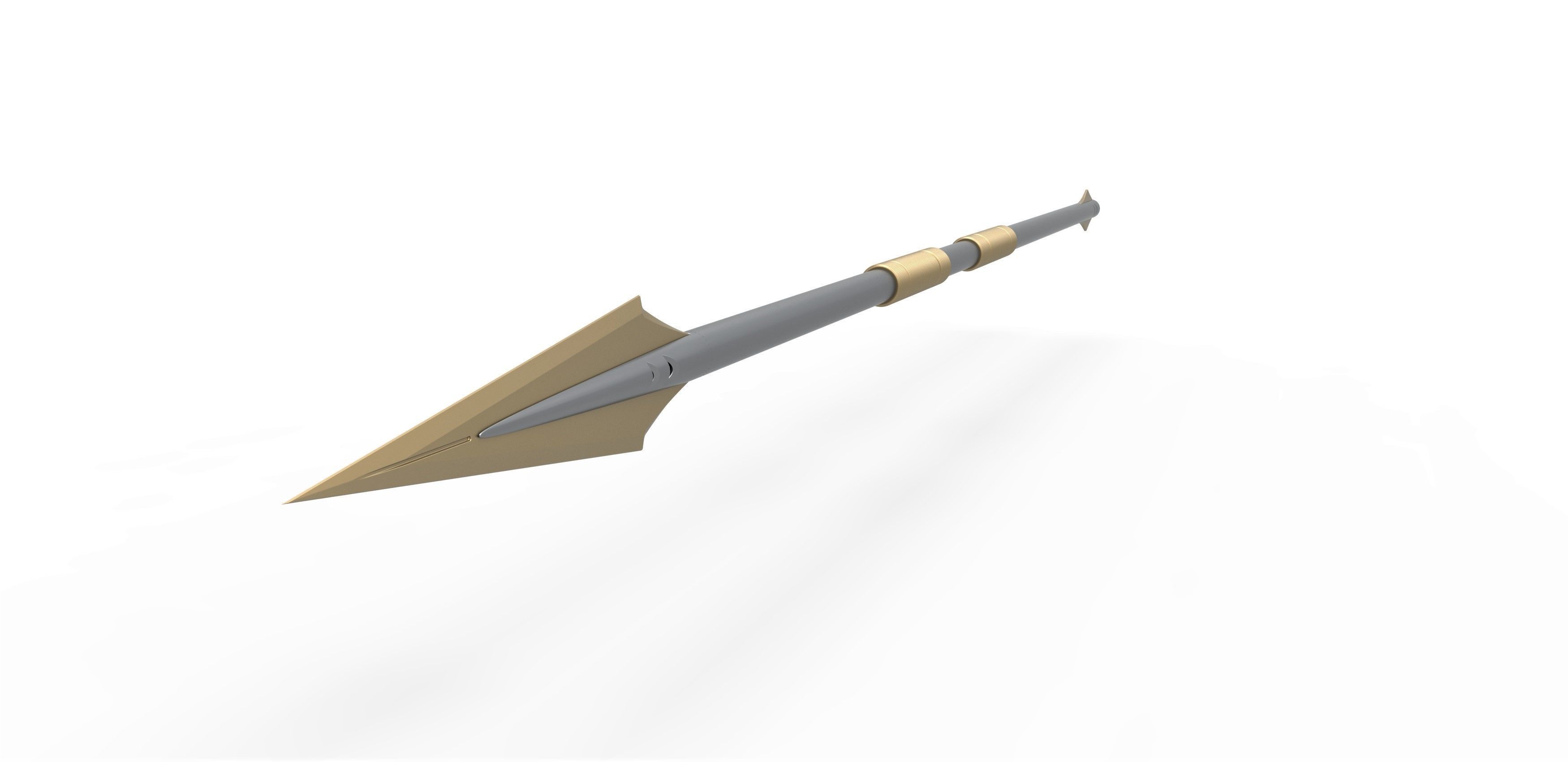 Vibranium Spear from the movie Black panther 2018 3D print model_2